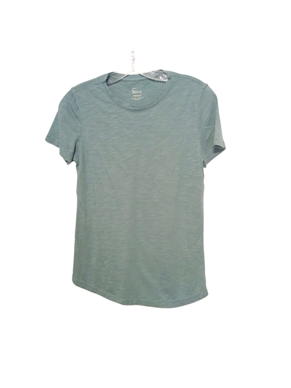 Felina -Soft Slub Crewneck Tee in Sage Green - XS